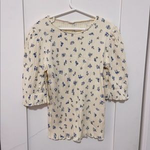 PRINTED RIBBED T-SHIRT